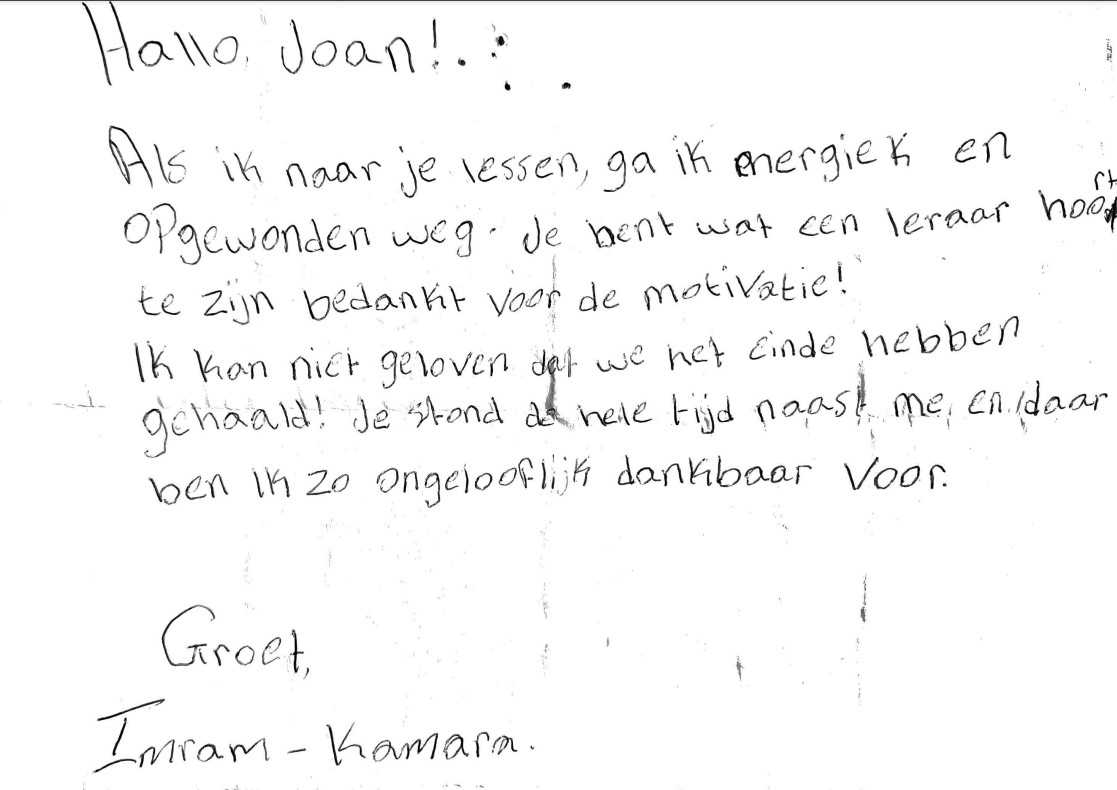 Testimonial van Imram-Kamara